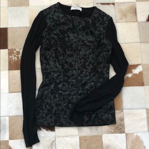Black work blouse long sleeve